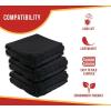 imageMytee Products 10x13 Black Pre Tarp Blanket with Grommets for Tarp amp Cargo Load amp Protection  Heavy Duty Textile Moving Blankets for Packing amp Shipping Furniture  NonAbrasive Surface4  Pack