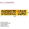 imageMytee Products 12 x 72 Hinged Aluminum Oversize Load Sign for Trucks  Heavy Duty Reflective Diamond Grade Aluminum Wide Oversized Load Banner for Vehicle Trailer  Safety Warning Signs18 x 84