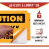 imageMytee Products 2 Pack Caution This Truck Makes Wide Turns Decal Sign  1134x1714 High Visibility UV Resistant SelfAdhesive Vinyl Vehicle Sticker Trailer Label1134x1714