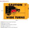 imageMytee Products 2 Pack Caution This Truck Makes Wide Turns Decal Sign  1134x1714 High Visibility UV Resistant SelfAdhesive Vinyl Vehicle Sticker Trailer Label1134x1814