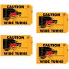 imageMytee Products 2 Pack Caution This Truck Makes Wide Turns Decal Sign  1134x1714 High Visibility UV Resistant SelfAdhesive Vinyl Vehicle Sticker Trailer Label1134x1814