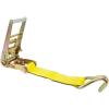 imageMytee Products 2 Pack Ratchet TieDown Straps with Wire Hook 3 x 30 Yellow Ratchet Strap  15000 Lbs Breaking Strength  Heavy Duty TieDown Ratchet Straps for Flatbed Truck Trailers PickupYellow