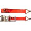 imageMytee Products 2 Pack Ratchet TieDown Straps with Wire Hook 3 x 30 Yellow Ratchet Strap  15000 Lbs Breaking Strength  Heavy Duty TieDown Ratchet Straps for Flatbed Truck Trailers PickupRed