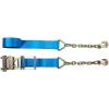 imageMytee Products 3 in x 30 ft Ratchet Strap with Chain AnchorBlue