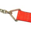 imageMytee Products 3 in x 30 ft Ratchet Strap with Chain AnchorRed