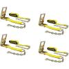 imageMytee Products 3 in x 30 ft Ratchet Strap with Chain AnchorYellow