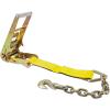 imageMytee Products 3 in x 30 ft Ratchet Strap with Chain AnchorYellow