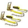imageMytee Products 3 in x 30 ft Ratchet Strap with Chain AnchorYellow