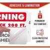 imageMytee Products 4 Pack 1175x1725 Warning  Stay Back 200 Ft Not Responsible For Broken Windshields SelfAdhesive Decals Truck Sign UV Resistant and Laminated Clear Visibility Trailer LabelStay Back 200 FT
