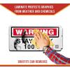 imageMytee Products 4 Pack 1175x1725 Warning  Stay Back 200 Ft Not Responsible For Broken Windshields SelfAdhesive Decals Truck Sign UV Resistant and Laminated Clear Visibility Trailer LabelStay Back 100 FT