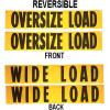 imageMytee Products 4 Pack 18x84 Reversible Dual Side Oversize Load Sign for Trucks  OversizeWide Load Banner with Grommets amp Rope for Trailers Vehicles  Semi Truck Accessories4  Pack