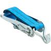 imageMytee Products 4 Pack 2 Inch x 20 FT Blue Ratchet Strap with J Hooks  10000 Lbs Breaking Strength  Heavy Duty Tie Down Cargo Truck Straps with Wire Hooks for Flatbed Truck Trailers Pickup4  Pack