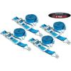 imageMytee Products 4 Pack 2 Inch x 20 FT Blue Ratchet Strap with J Hooks  10000 Lbs Breaking Strength  Heavy Duty Tie Down Cargo Truck Straps with Wire Hooks for Flatbed Truck Trailers Pickup4  Pack