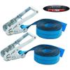 imageMytee Products 4 Pack 2 Inch x 20 Ft Endless Ratchet Straps  Heavy Duty Blue Ratchet Strap 3333 lbs Working Load Limit  Endless Cargo Straps to Strap Down Pallets Pipes Boxes etc2  Pack