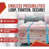 imageMytee Products 4 Pack 2 Inch x 20 Ft Endless Ratchet Straps  Heavy Duty Blue Ratchet Strap 3333 lbs Working Load Limit  Endless Cargo Straps to Strap Down Pallets Pipes Boxes etcBlue