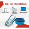 imageMytee Products 4 Pack 2 Inch x 20 Ft Endless Ratchet Straps  Heavy Duty Blue Ratchet Strap 3333 lbs Working Load Limit  Endless Cargo Straps to Strap Down Pallets Pipes Boxes etc8  Pack