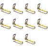imageMytee Products 4 Pack 4 Ratchet wChain Anchor No Strap2 Yellow w Chain Anchor
