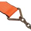 imageMytee Products 4 Pack 4 x 30 Winch Straps wChain WLL 5400 Flatbed Tie Down StrapOrange