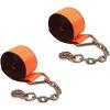 imageMytee Products 4 Pack 4 x 30 Winch Straps wChain WLL 5400 Flatbed Tie Down StrapOrange