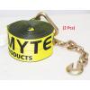 imageMytee Products 4 Pack 4 x 30 Winch Straps wChain WLL 5400 Flatbed Tie Down StrapYellow