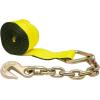 imageMytee Products 4 Pack 4 x 30 Winch Straps wChain WLL 5400 Flatbed Tie Down StrapYellow