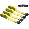 imageMytee Products 8 Pack 2 x30 Winch Straps wFlat Hook  3333lbs WLL  Blue Heavy Duty 2 Inch Cargo Control Tie Down Straps for Flatbed Truck Utility TrailerYellow