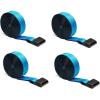 imageMytee Products 8 Pack 2 x30 Winch Straps wFlat Hook  3333lbs WLL  Blue Heavy Duty 2 Inch Cargo Control Tie Down Straps for Flatbed Truck Utility TrailerBlue
