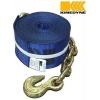 imageMytee Products 8 Pack 4 x30 Kinedyne Winch Strap wChain Anchor  WLL 5400 lbs Heavy Duty Blue 4 Inch Tie Down Straps wHook for Flatbed Trailer Truck  Cargo Control Equipment8  Pack