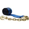 imageMytee Products 8 Pack 4 x30 Kinedyne Winch Strap wChain Anchor  WLL 5400 lbs Heavy Duty Blue 4 Inch Tie Down Straps wHook for Flatbed Trailer Truck  Cargo Control Equipment4  Pack