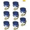 imageMytee Products 8 Pack 4 x30 Kinedyne Winch Strap wChain Anchor  WLL 5400 lbs Heavy Duty Blue 4 Inch Tie Down Straps wHook for Flatbed Trailer Truck  Cargo Control Equipment8  Pack