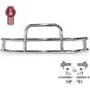 imageMytee Products Medium Model Deer Grille Guard Compatible for VOLVO VNL 20042017 with Brackets  8425x4235 Heavy Duty Polished Stainless Steel Grille Guard for TrucksSmall