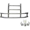 imageMytee Products Medium Model Deer Grille Guard Compatible for VOLVO VNL 20042017 with Brackets  8425x4235 Heavy Duty Polished Stainless Steel Grille Guard for TrucksMedium