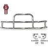 imageMytee Products Medium Model Deer Grille Guard Compatible for VOLVO VNL 20042017 with Brackets  8425x4235 Heavy Duty Polished Stainless Steel Grille Guard for TrucksSmall