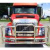 imageMytee Products Medium Model Deer Grille Guard Compatible for VOLVO VNL 20042017 with Brackets  8425x4235 Heavy Duty Polished Stainless Steel Grille Guard for TrucksLarge