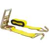 imageMytee Products Ratchet TieDown Straps with Wire Hook 3 x 30 Yellow Ratchet Strap  15000 Lbs Breaking Strength  Heavy Duty TieDown Ratchet Straps for Flatbed Truck Trailers Pickup4  Pack