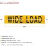imageMytee Products WIDE LOAD Aluminum Center Hinged Sign 72 L x 12 H x 008 w for Trucks and Trailers Made in USA12 x 60 2 Pack