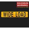 imageMytee Products WIDE LOAD Aluminum Center Hinged Sign 72 L x 12 H x 008 w for Trucks and Trailers Made in USA12 x 60