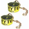 imageMytee Products 10 Pack 3 X30 Winch Straps wChain WLL 5000 Flatbed Tie Down Strap2  Pack