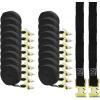 imageMytee Products 10 Pack All Purpose Lashing Strap 1 x 15 Black Kayaks Luggage Bicycle Roof Rack Surfboard Tie Down20  Pack