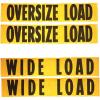 imageMytee Products 4 Pack 18x84 Reversible Dual Side Oversize Load Sign for Trucks  OversizeWide Load Banner with Grommets amp Rope for Trailers Vehicles  Semi Truck Accessories4  Pack
