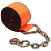 imageMytee Products 4 Pack 4 x 30 Winch Straps wChain WLL 5400 Flatbed Tie Down StrapOrange