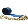 imageMytee Products 8 Pack 4 x30 Kinedyne Winch Strap wChain Anchor  WLL 5400 lbs Heavy Duty Blue 4 Inch Tie Down Straps wHook for Flatbed Trailer Truck  Cargo Control Equipment1  Pack