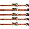 imageMytee Products Kinedyne K Force Ratchet Tie Down Straps wFlat Hook 4000 WLL5  Pack