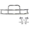 imageMytee Products Medium Model Deer Grille Guard Compatible for VOLVO VNL 20042017 with Brackets  8425x4235 Heavy Duty Polished Stainless Steel Grille Guard for TrucksSmall