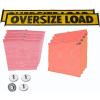 imageMytee Products MultiColor Safety Kit  Includes 2 Oversize Load Banner 4 Magnetic Flag Holders 4 Red amp Orange Flags