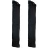 imageMytee Products Quilted Door Jamb Protector Pad wAdjustable Metal Clip  69x11 Polyester Washable and Reusable Black Moving Door Protector2  Pack