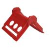 imageMytee Products V Shaped Board 4 Red Plastic Corner Edge Protectors for Cargo Loads  Tie Down Strap Guard for Winch Ratchet Straps on Flatbed Trailers  VStyle Tie Downs Edge Protectors