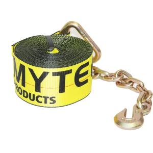 imageMytee Products 10 Pack 3 X30 Winch Straps wChain WLL 5000 Flatbed Tie Down Strap1  Pack