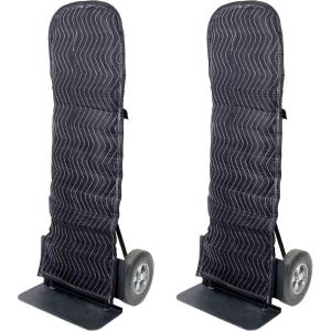 imageMytee Products 2 Pack Padded Hand Truck Cover  Round Top Moving Supplies Black Moving Pad  Woven CottonPoly  50 x 162  Pack