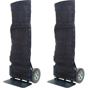 imageMytee Products 2 Pack Padded Hand Truck Cover  Square Top Moving Supplies Black Moving Pad  Woven CottonPoly  50 x 162  Pack